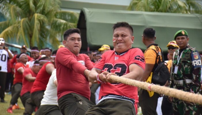 Pomdam XIII/Merdeka Raih Juara 1 Lomba Tarik Tambang HUT ke-80 RI Tingkat Kodam XIII/Merdeka