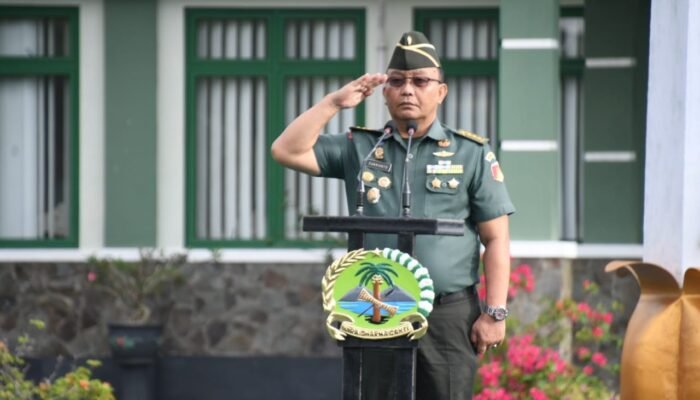 Kasilog Kasrem Nani Wartabone Pimpin Upacara Bendera Mingguan