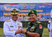 Kapoksahli Pangdam Merdeka Hadiri Pelantikan Siswa Dikmata TNI AL Angkatan XLV/1