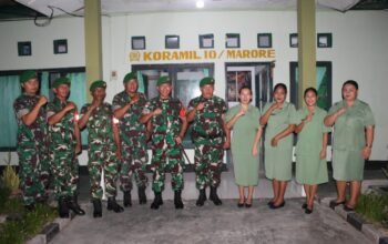 Kunjungan Kerja Dandim 1301/Sangihe di Koramil 1301-10/Marore