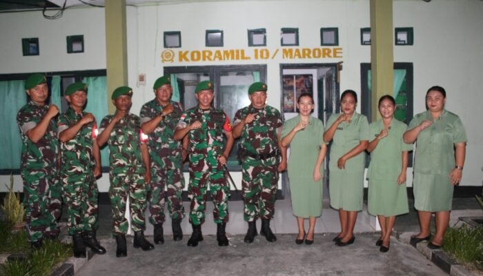 Kunjungan Kerja Dandim 1301/Sangihe di Koramil 1301-10/Marore