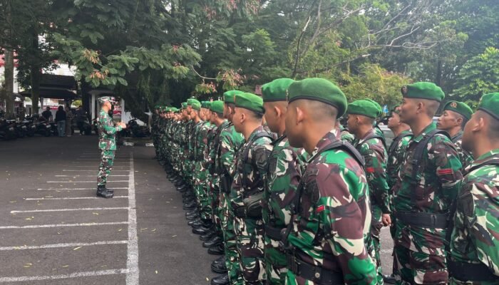 Danyonzipur 19/YKN Pimpin Prajurit Jajaran Kodam XIII/Merdeka Amankan 3 Titik Objektif Vital
