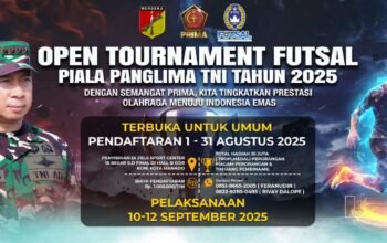 Tournament Futsal Piala Panglima TNI di Wilayah Kodam XIII/Merdeka