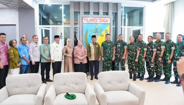 Pangdam Palaka Wira Temui Gubernur Sulawesi Tengah