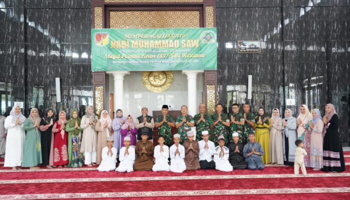 Korem 133/Nani Wartabone Gelar Peringatan Maulid Nabi Muhammad SAW 1447 Hijrah-2025 Masehi
