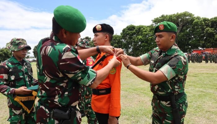 Danrem Santiago Pimpin Apel Latihan Penanggulangan Bencana Alam di Tondano