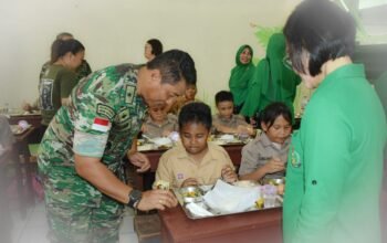 Kasdam XIII/Merdeka Tinjau Program Makan Bergizi Gratis di Yayasan Kartika Jaya Manado