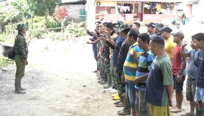 Apel Pagi Satgas TMMD ke-126 Kodim 1315/KG Jadi Fondasi Pengabdian