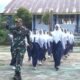 Penyuluhan PBB, Satgas TMMD ke-126 Kodim 1315/KG Tanamkan Kedisiplinan dan Cinta Tanah Air