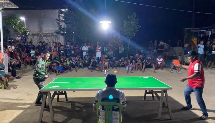 Jalin Kebersamaan Satgas TMMD ke-126 Kodim 1315/KG Gelar Turnamen Olahraga dan Kesenian Semarakkan Desa Tonala