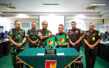 Pangdam Merdeka-Kajati Sulut Tandatangani Perjanjian Kerjasama