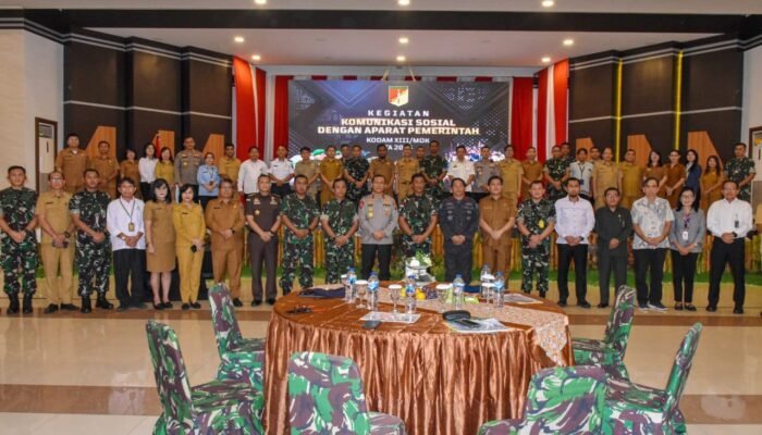 Kodam XIII/Merdeka Gelar Komsos dengan Aparat Pemerintah Sulawesi Utara