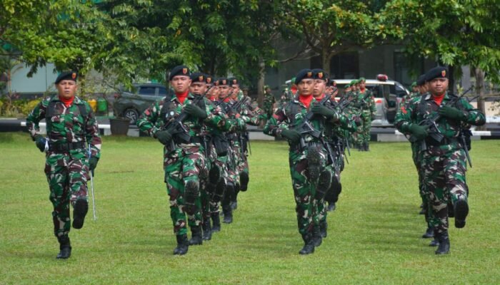 Tampil Disiplin dan Kompak, Kikav 10/MSC Juara Pertama Lomba PBB di Hari Sumpah Pemuda ke-97 Tingkat Kodam XIII/Merdeka