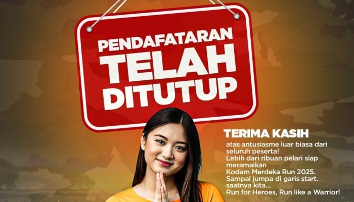 Pendaftaran Kodam Merdeka Run 2025 Resmi Ditutup, 4.000 Peserta Siap Berlomba