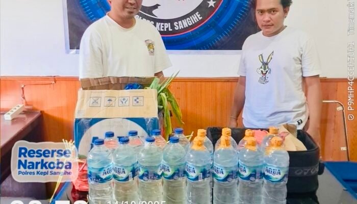 Aksi Cepat Satnarkoba Sangihe, 24 Liter Cap Tikus Gagal Edar di Tahuna