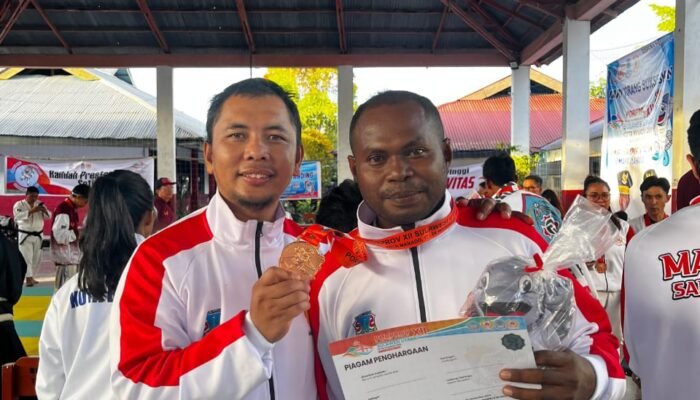 Prajurit Deninteldam XIII/Merdeka Raih Medali Perunggu di Kejuaraan Shorinji Kempo Porprov XII Sulawesi Utara 2025