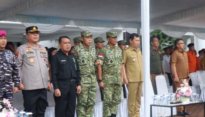 Dukung Upaya Penanggulangan Bencana, Danrem 131/Santiago Hadiri Apel Gelar Pasukan dan Peralatan Siaga Bencana