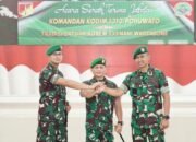 Danrem Nani Wartabone Pimpin Sertijab Dandim Pohuwato, Letkol Arm Fiat Suwandana Resmi Gantikan Letkol Inf Madiyan Surya