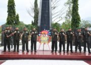 Semangat Hari Juang TNI AD 2025, Korem 133/Nani Wartabone Laksanakan Ziarah Rombongan di TMP Pentadio