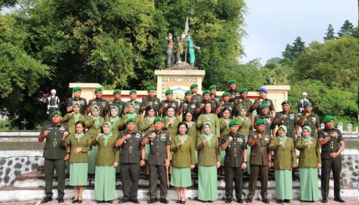 Dandim 1303/Bolmong Pimpin Ziarah Tabur Bunga, Semangat Hari Juang TNI AD ke-80 Kobarkan Patriotisme