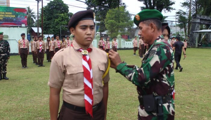 Perkuat Kebangsaan Generasi Muda, Kodim Bitung Gelar Persami KKRI