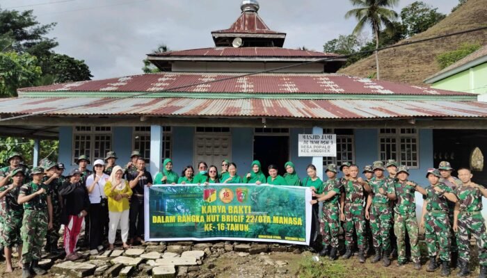 Brigif 22/Ota Manasa Gelar Karya Bakti Peringati HUT ke-16