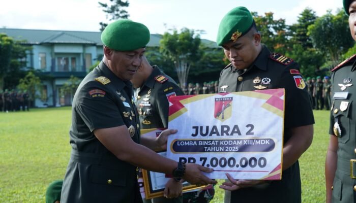 Yonif 713/Satya Tama Raih Juara 2 Lomba Binsat Kodam Merdeka