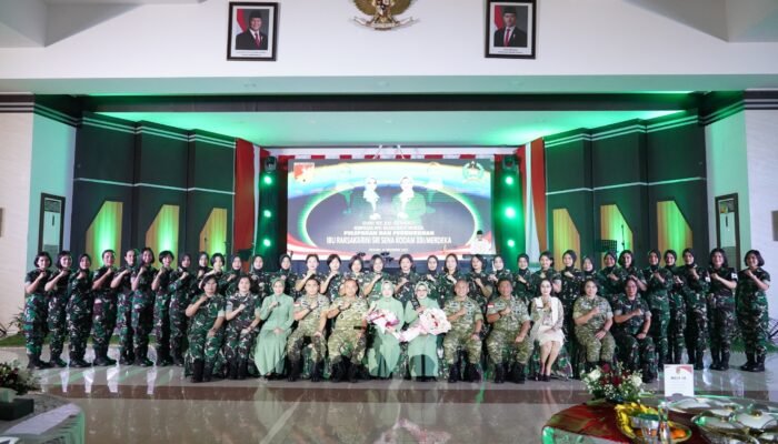 Ny Lely Mirza Agus Dikukuhkan Sebagai Ibu Raksakarini Sri Sena Daerah XIII/Merdeka