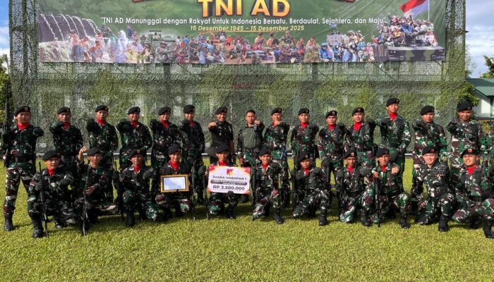 Lomba Binsat Tingkat Kodam XIII/Merdeka, Kikav 10/MSC Raih Juara Harapan 1