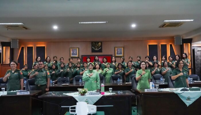 Korps Wanita Angkatan Darat Kodam XIII/Merdeka Ikuti Rakorbin Terpusat TA 2025