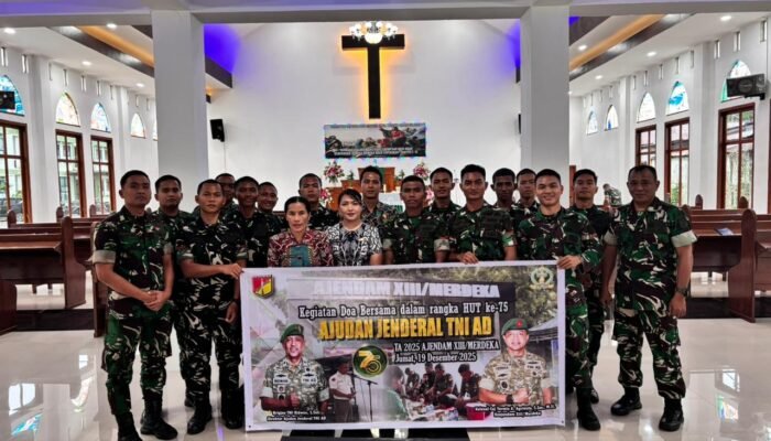 Ajendam Merdeka Gelar Doa Bersama Jelang Peringatan HUT ke-75 AJAD