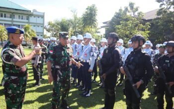 Danrem 131/Santiago Pimpin Apel Gelar Pasukan Kunker Wapres RI