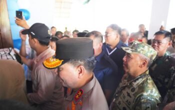 Pangdam XIII/Merdeka Selaku Pangkogasgabpad Bersama Kapolda Sulut Amankan Kunjungan Wapres RI di Wilayah Sulut