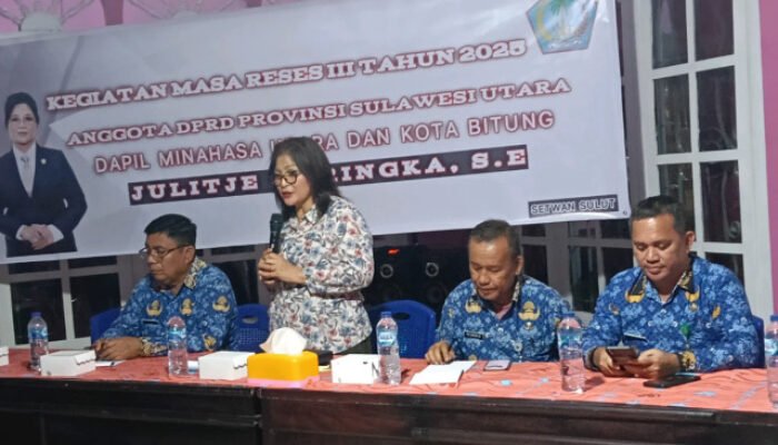 Julitje Maringka Serap Aspirasi Warga Pateten Tiga Bitung, Soroti Infrastruktur dan Bantuan Sosial