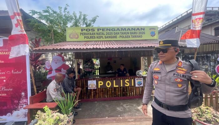 Kapolsek Tamako AKP Meldy Roring, SH Tegaskan Komitmen Pelayanan Maksimal Jelang Natal