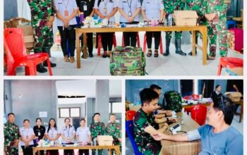 Unit Medis TNI Siaga di Pengungsian Museum Sitaro, Layani Korban Bencana
