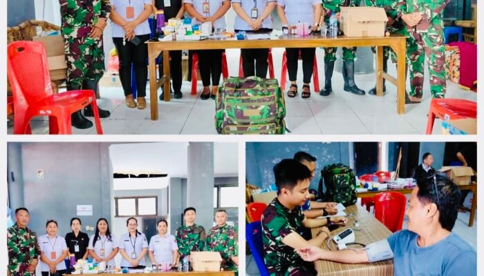 Unit Medis TNI Siaga di Pengungsian Museum Sitaro, Layani Korban Bencana