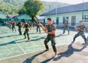 Prajurit Kodim 1301/Sangihe Laksanakan Latihan Pencak Silat Militer