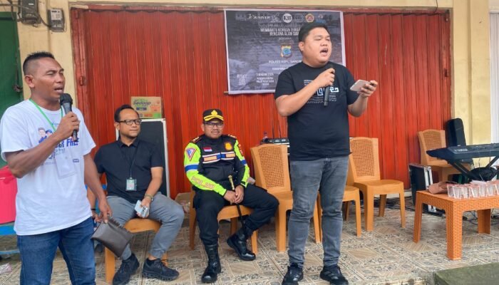 Wakil Bupati Sangihe Hadiri Aksi Penggalangan Dana Korban Bencana Siau di Pasar Tamako