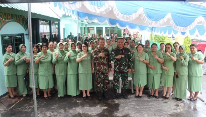 Dandim 1310/Bitung Kunjungi dan Beri Pengarahan Kepada Prajurit dan Persit Koramil 01/Bitung