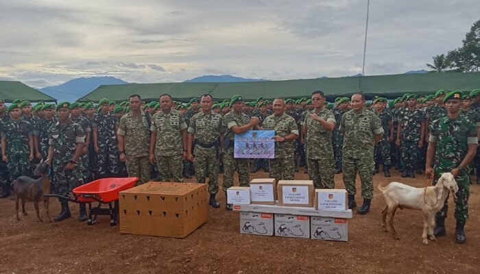 Pangdam XIII/Merdeka Tinjau Marshalling Area Yonif TP 868/Bantong Sakti di Kabupaten Boltim