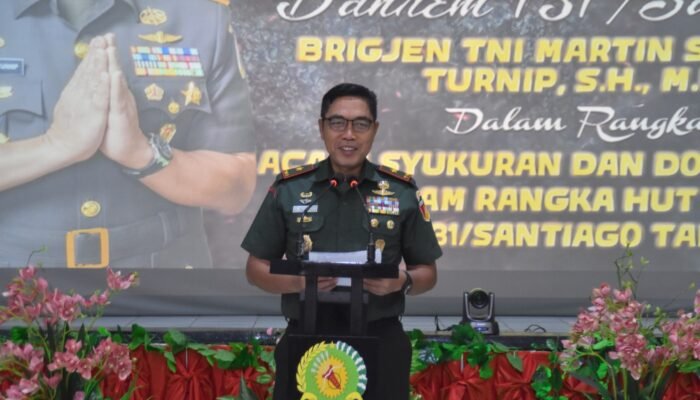 Penuh Kebersamaan, Korem 131/Santiago Gelar Syukuran HUT ke-62 dengan Sederhana Namun Bermakna