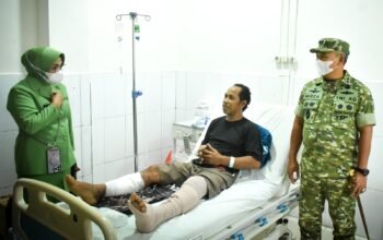 Kunjungi RSUP Kandou, Pangdam XIII/Merdeka Pastikan Pasien Korban Banjir Bandang Siau Ditangani Baik