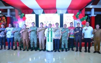 Pangdam XIII/Merdeka Hadiri Natal Pemerintah Kabupaten Minahasa Utara