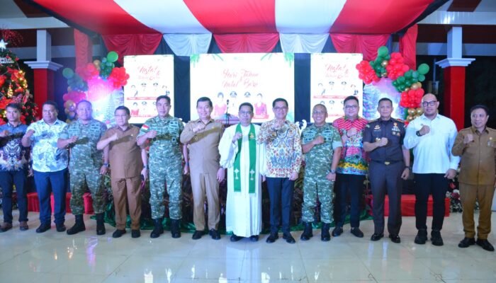 Pangdam XIII/Merdeka Hadiri Natal Pemerintah Kabupaten Minahasa Utara