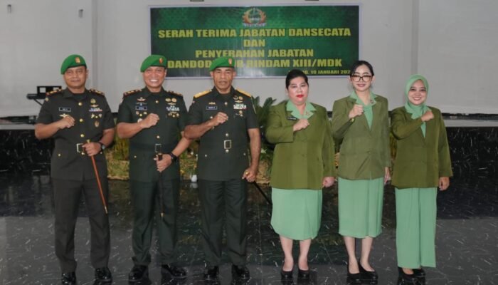 Danrindam XIII/Merdeka Pimpin Sertijab Pejabat Rindam