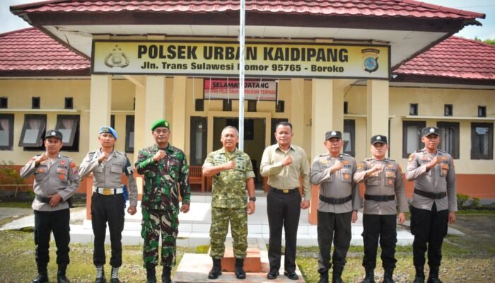 Jaga Soliditas dan Sinergitas TNI-Polri, Pangdam XIII/Merdeka Sambangi Koramil dan Polsek Kaidipang