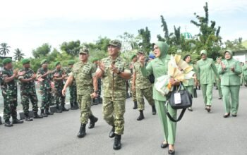 Pangdam Merdeka Semangati Prajurit Korem Nani Wartabone