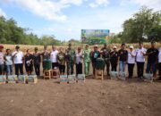 Bukti Keberhasilan Program Hanpangan Danrem 131/Santiago Didampingi Ketua Persit KCK Koorcabrem Santiago Panen Perdana Jagung