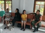 Babinsa 02/Siau Laksanakan Pengecekan Kesehatan Pengungsi Banjir Bandang di Kelurahan Bahu